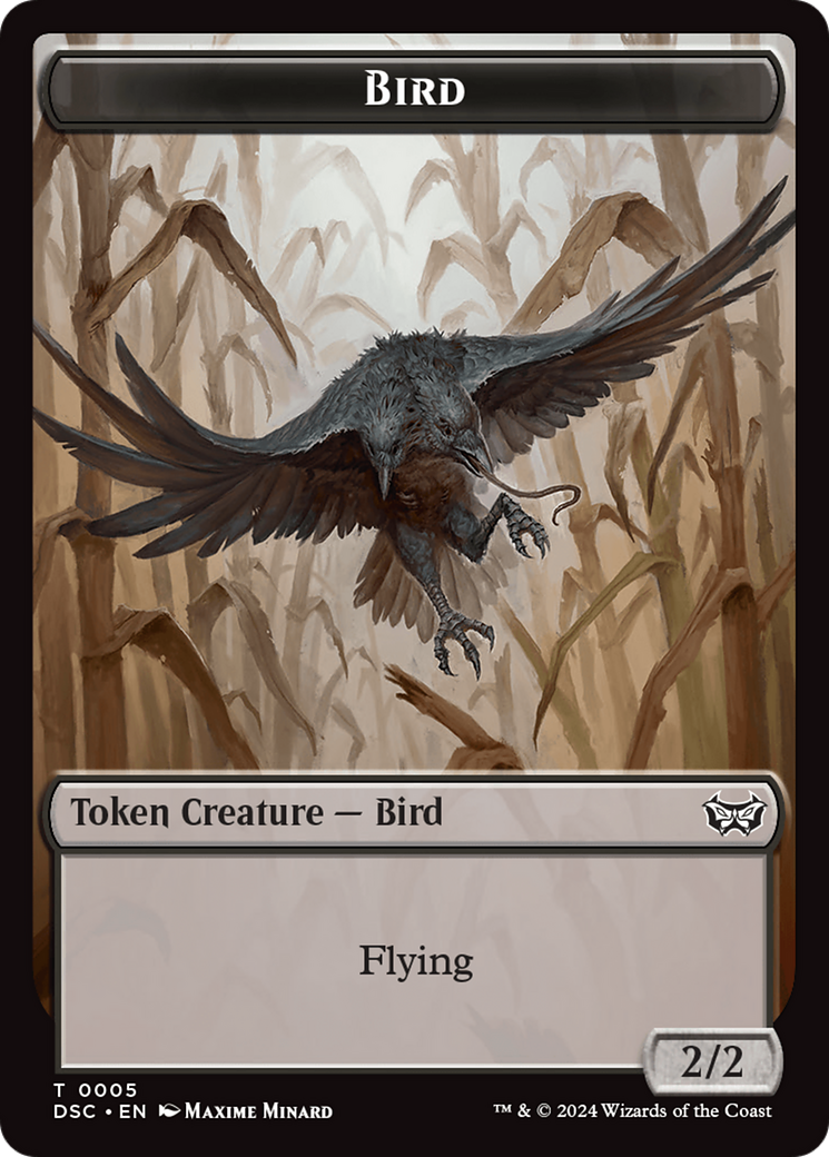 Demon // Bird Double-Sided Token [Duskmourn: House of Horror Commander Tokens] | Tacoma Games