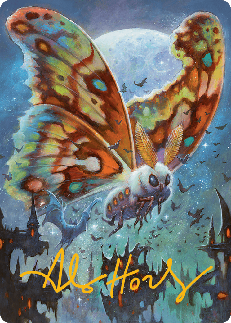 Luminous Broodmoth Art Card (Gold-Stamped Signature) [Bloomburrow Art Series] | Tacoma Games