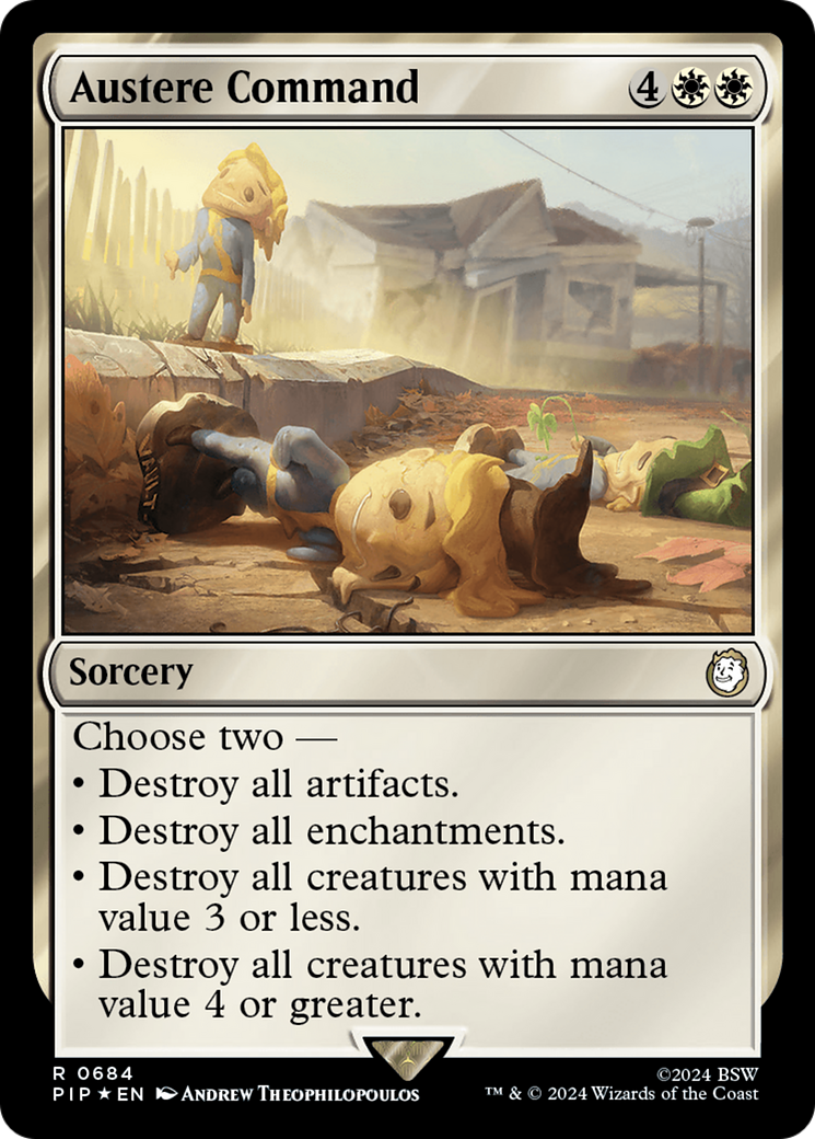 Austere Command (Surge Foil) [Fallout] | Tacoma Games