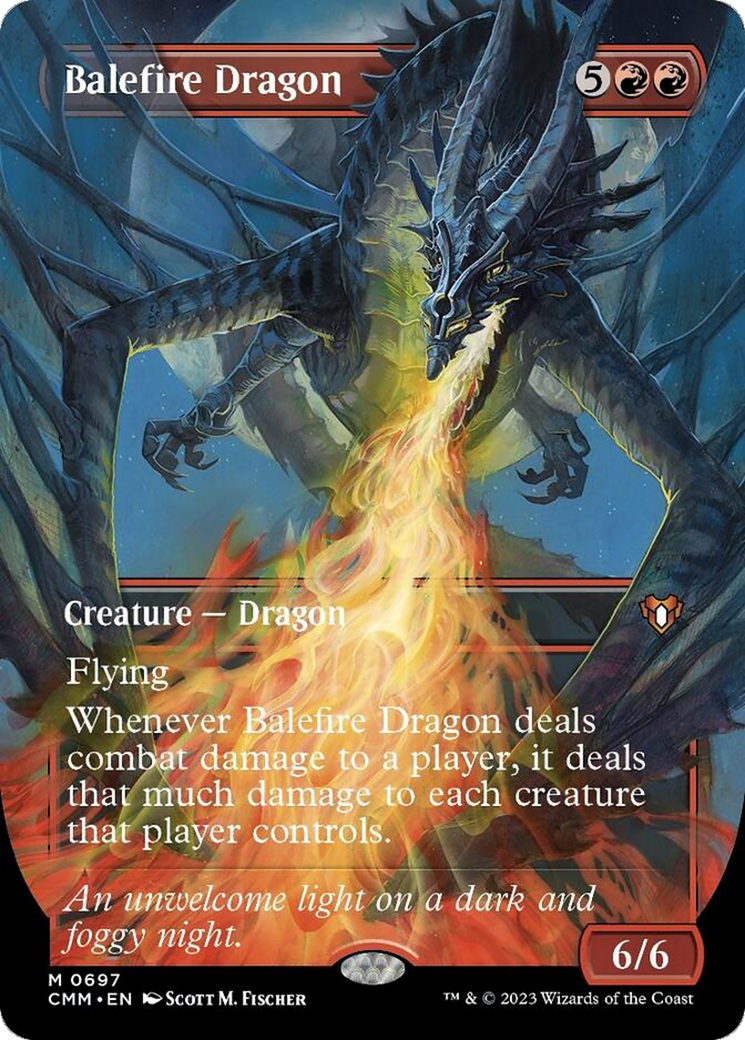 Balefire Dragon (Borderless Alternate Art) [Commander Masters] | Tacoma Games