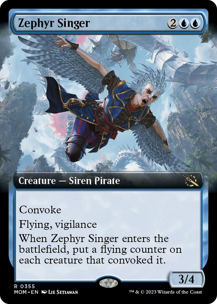 Zephyr Singer (Extended Art) [March of the Machine] | Tacoma Games