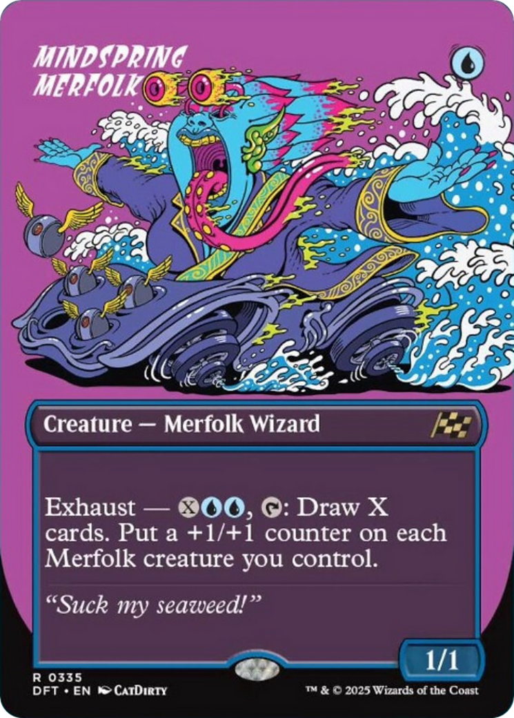 Mindspring Merfolk (Borderless) [Aetherdrift] | Tacoma Games