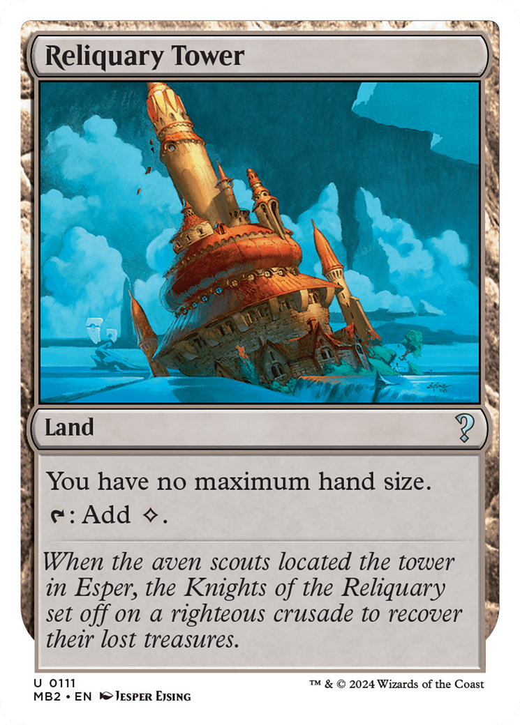 Reliquary Tower (White Border) [Mystery Booster 2] | Tacoma Games