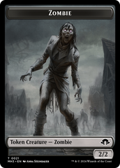 Zombie // Plant Double-Sided Token [Modern Horizons 3 Tokens] | Tacoma Games