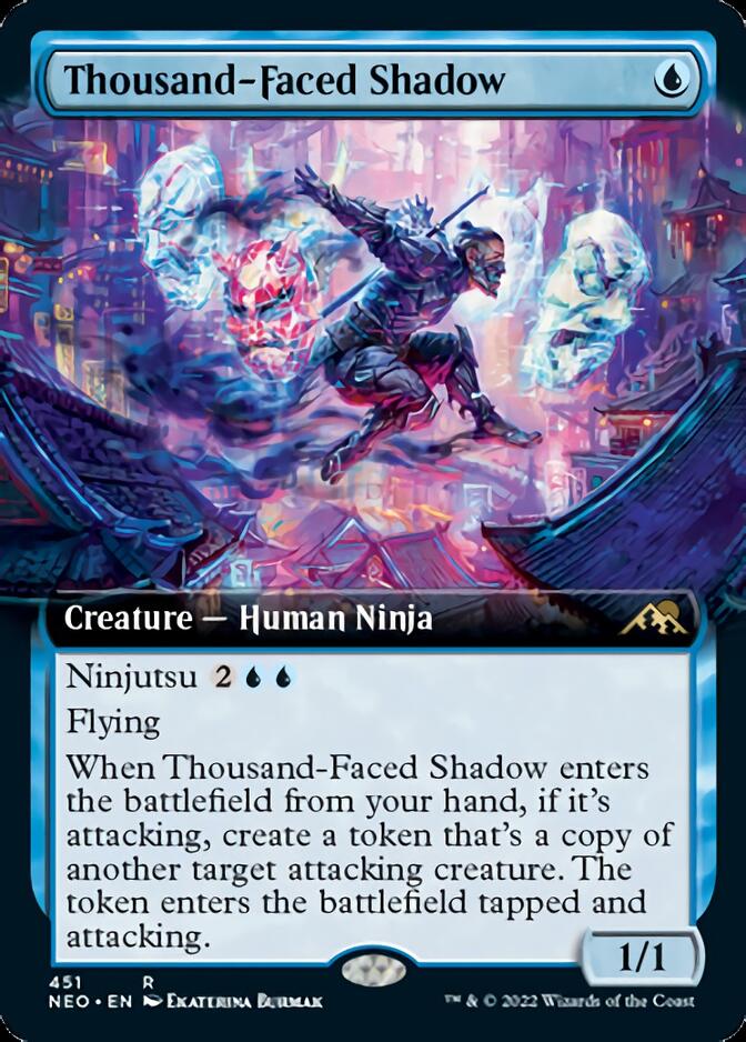 Thousand-Faced Shadow (Extended Art) [Kamigawa: Neon Dynasty] | Tacoma Games