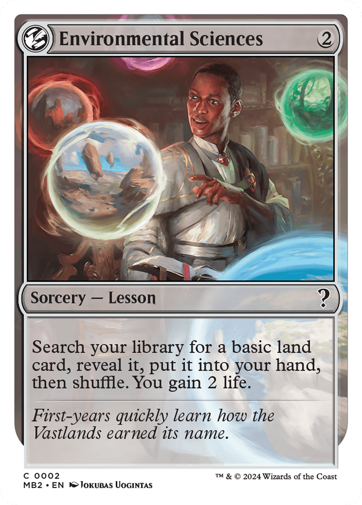 Environmental Sciences (White Border) [Mystery Booster 2] | Tacoma Games