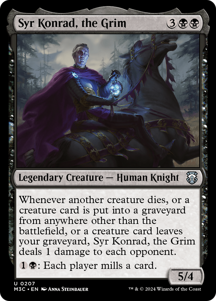 Syr Konrad, the Grim (Ripple Foil) [Modern Horizons 3 Commander] | Tacoma Games