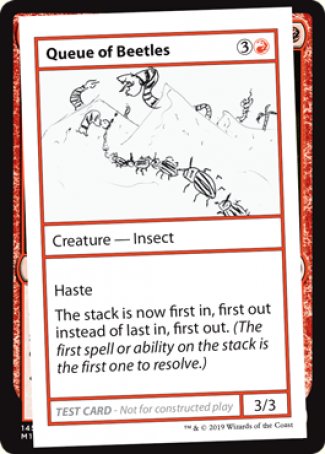 Queue of Beetles (2021 Edition) [Mystery Booster Playtest Cards] | Tacoma Games