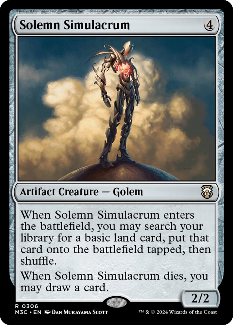 Solemn Simulacrum [Modern Horizons 3 Commander] | Tacoma Games