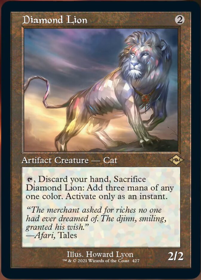 Diamond Lion (Retro Foil Etched) [Modern Horizons 2] | Tacoma Games