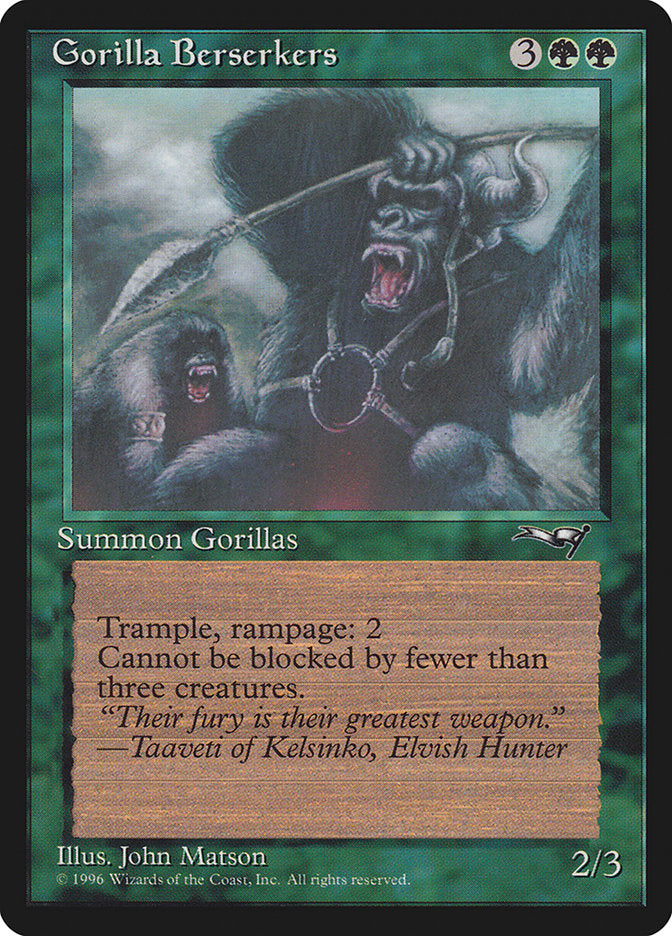 Gorilla Berserkers (Mouths Open) [Alliances] | Tacoma Games