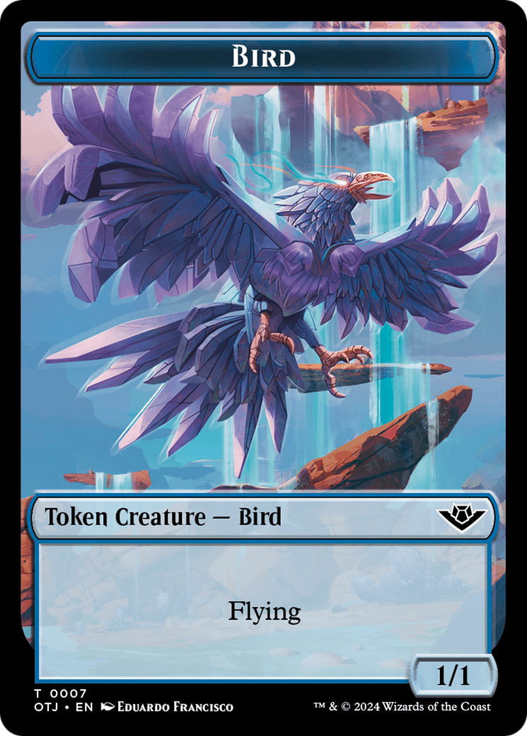 Bird // Plot Double-Sided Token [Outlaws of Thunder Junction Tokens] | Tacoma Games