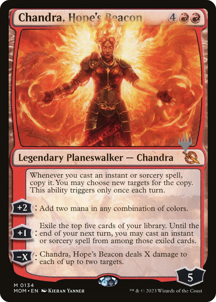 Chandra, Hope's Beacon (Promo Pack) [March of the Machine Promos] | Tacoma Games