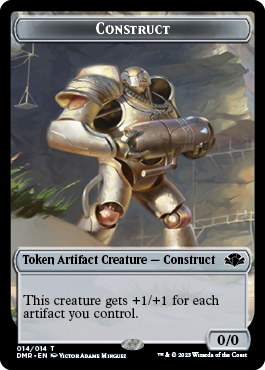 Goblin // Construct Double-Sided Token [Dominaria Remastered Tokens] | Tacoma Games