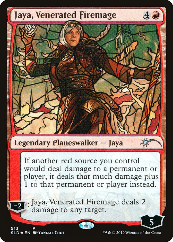 Jaya, Venerated Firemage (Stained Glass) [Secret Lair Drop Promos] | Tacoma Games