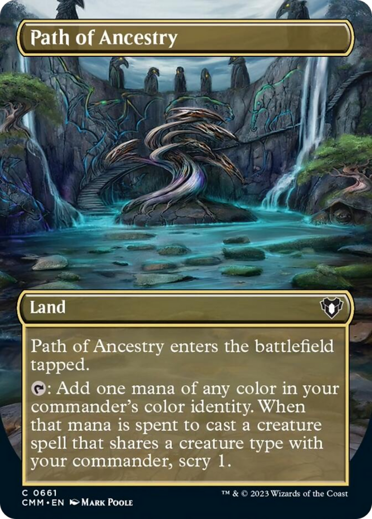 Path of Ancestry (Borderless Alternate Art) [Commander Masters] | Tacoma Games