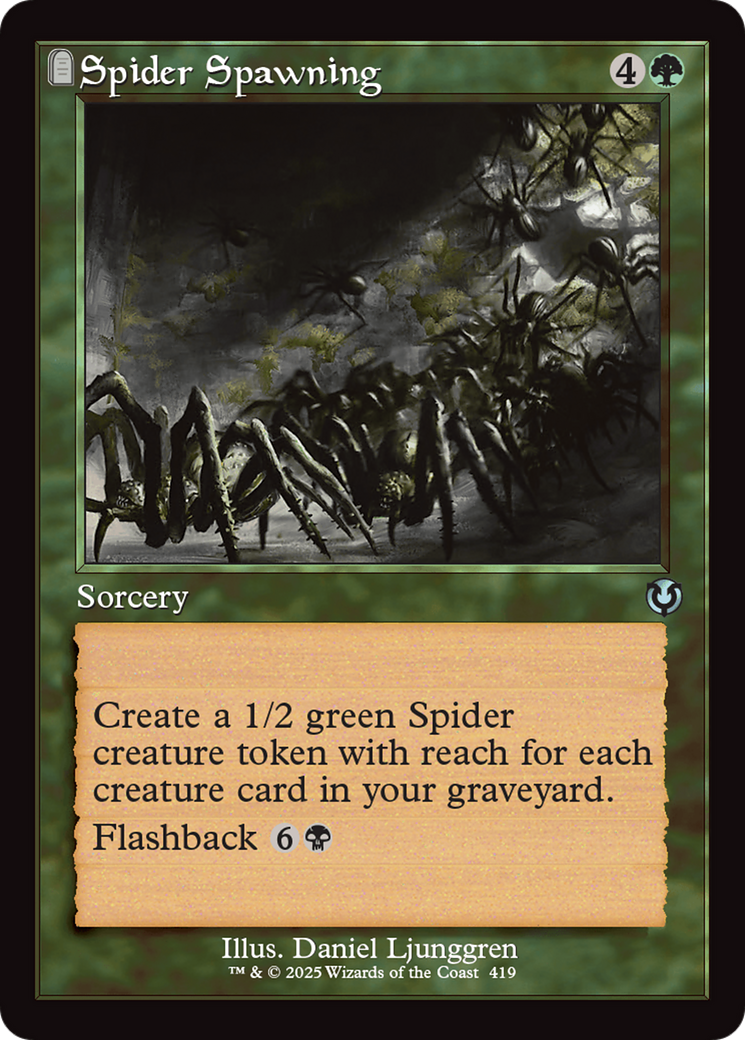 Spider Spawning (Retro Frame) [Innistrad Remastered] | Tacoma Games