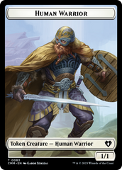 Human Warrior // Zombie Army Double-Sided Token [Commander Masters Tokens] | Tacoma Games