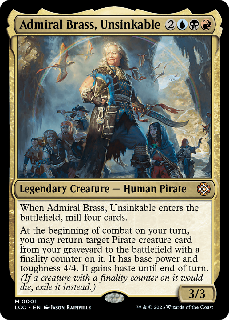 Admiral Brass, Unsinkable [The Lost Caverns of Ixalan Commander] | Tacoma Games
