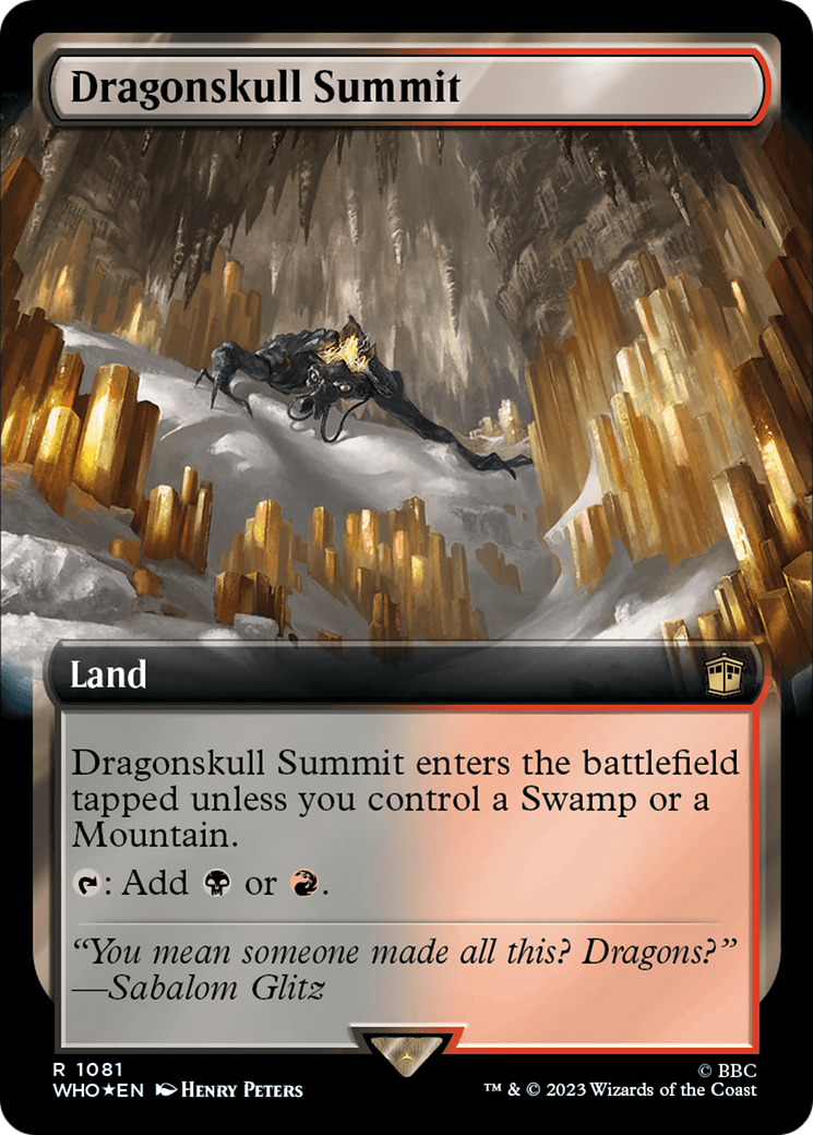 Dragonskull Summit (Extended Art) (Surge Foil) [Doctor Who] | Tacoma Games