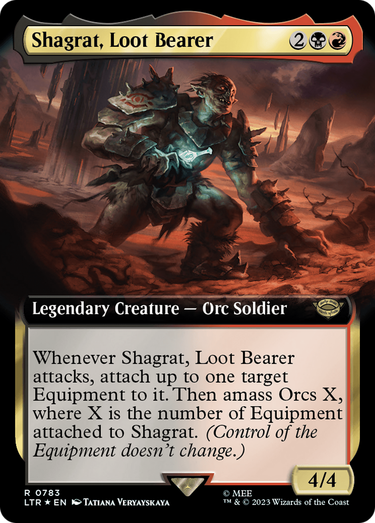 Shagrat, Loot Bearer (Extended Art) (Surge Foil) [The Lord of the Rings: Tales of Middle-Earth] | Tacoma Games