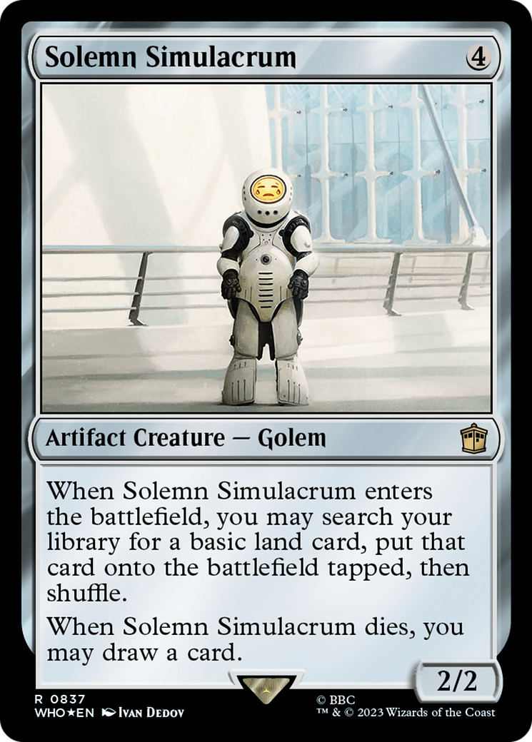 Solemn Simulacrum (Surge Foil) [Doctor Who] | Tacoma Games