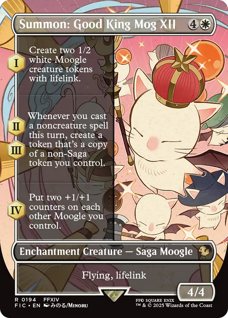 Summon: Good King Mog XII (Borderless) [FINAL FANTASY Commander] | Tacoma Games