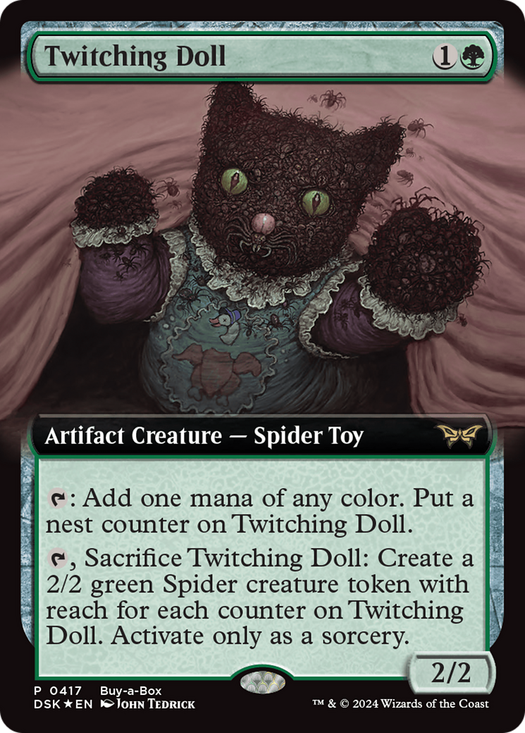 Twitching Doll (Extended Art) (Buy-a-box) [Duskmourn: House of Horror Promos] | Tacoma Games