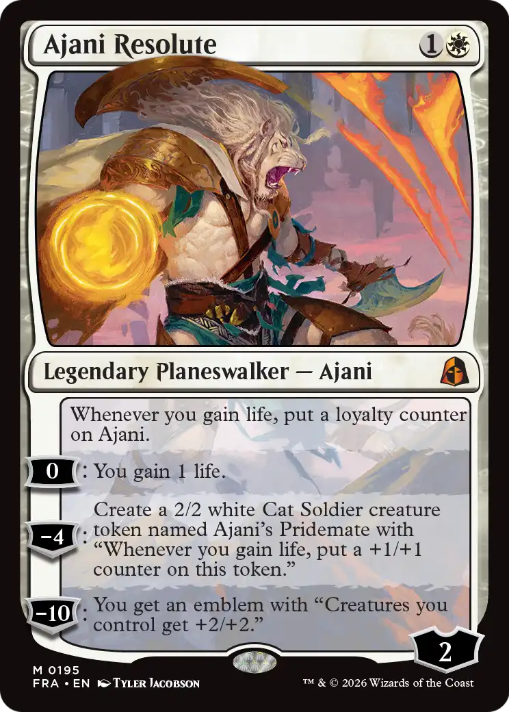 Ajani Resolute [Reality Fracture] | Tacoma Games