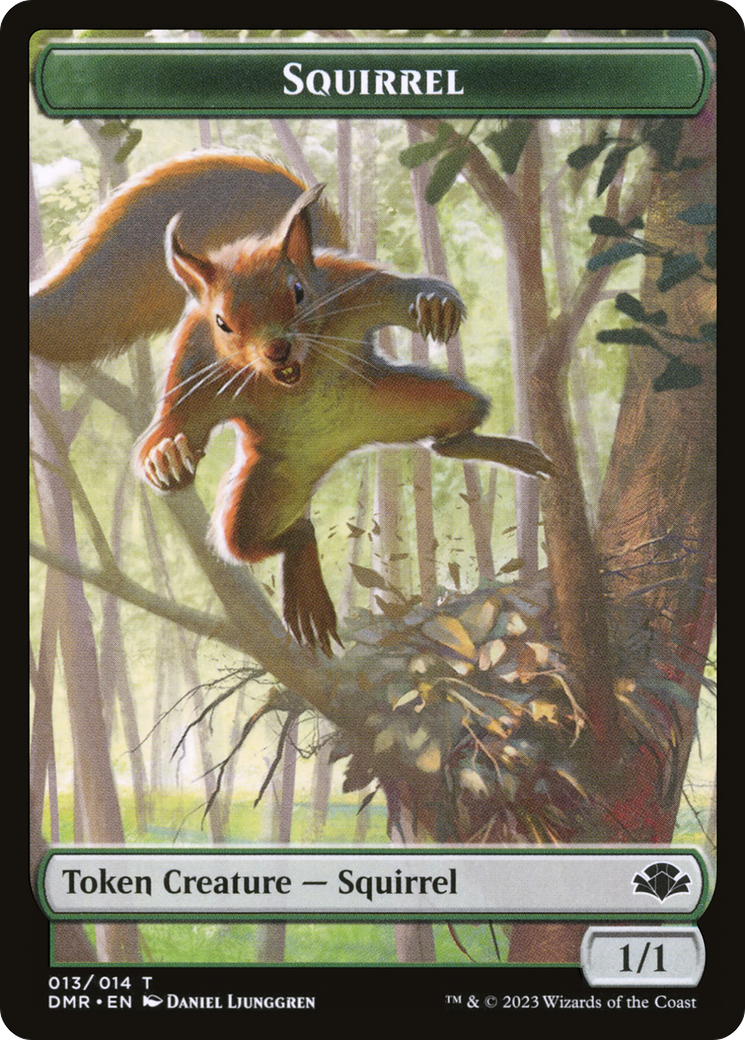 Squirrel Token [Dominaria Remastered Tokens] | Tacoma Games