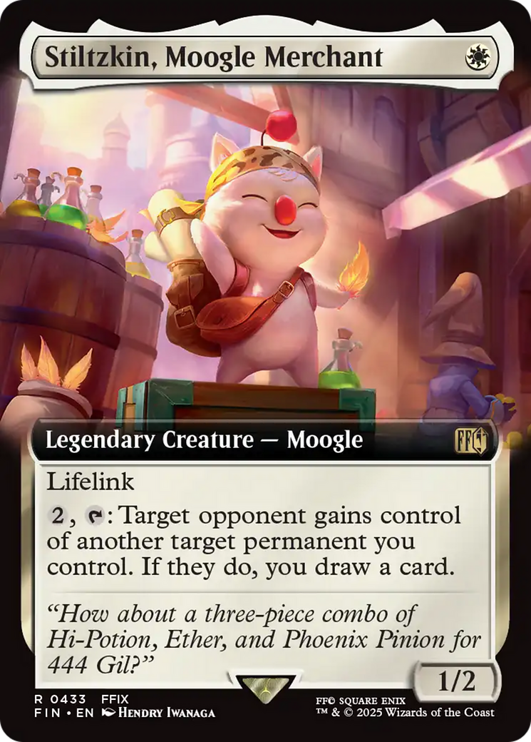 Stiltzkin, Moogle Merchant (Extended Art) [FINAL FANTASY] | Tacoma Games