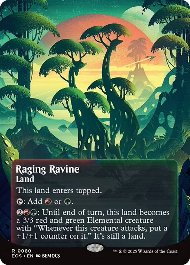 Raging Ravine (0080) (Borderless) [Edge of Eternities: Stellar Sights] | Tacoma Games