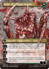 Grist, Voracious Larva // Grist, the Plague Swarm (Borderless) (Textured Foil) [Modern Horizons 3] | Tacoma Games