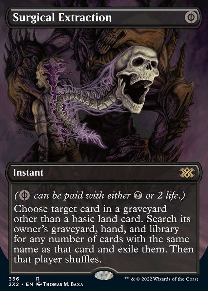 Surgical Extraction (Borderless Alternate Art) [Double Masters 2022] | Tacoma Games
