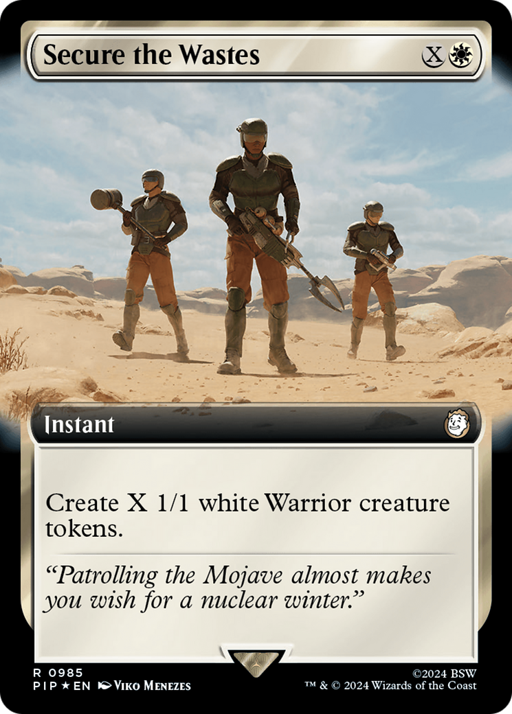 Secure the Wastes (Extended Art) (Surge Foil) [Fallout] | Tacoma Games