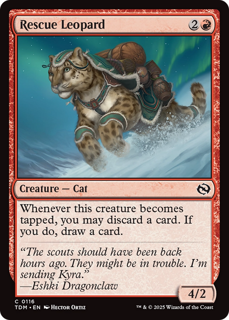 Rescue Leopard [Tarkir: Dragonstorm] | Tacoma Games