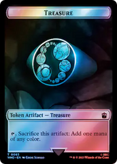 Alien Angel // Treasure (0063) Double-Sided Token (Surge Foil) [Doctor Who Tokens] | Tacoma Games