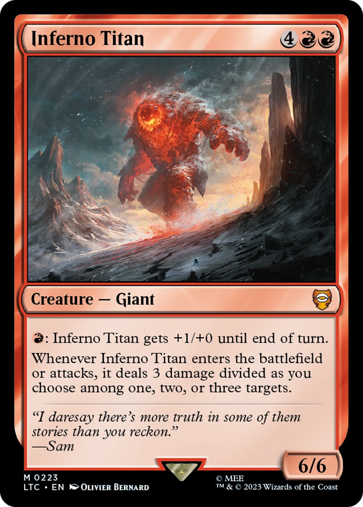 Inferno Titan [The Lord of the Rings: Tales of Middle-Earth Commander] | Tacoma Games