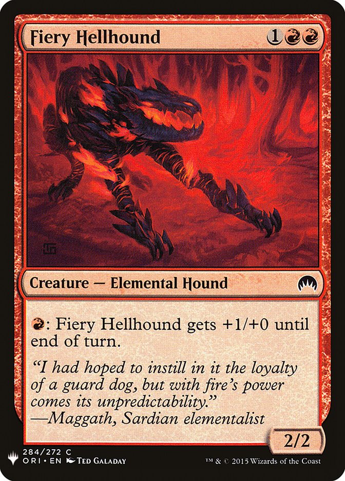 Fiery Hellhound [Mystery Booster] | Tacoma Games