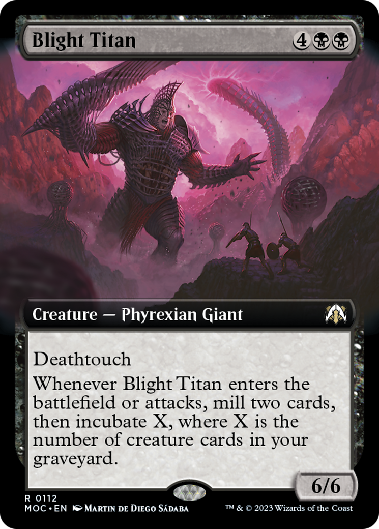 Blight Titan (Extended Art) [March of the Machine Commander] | Tacoma Games