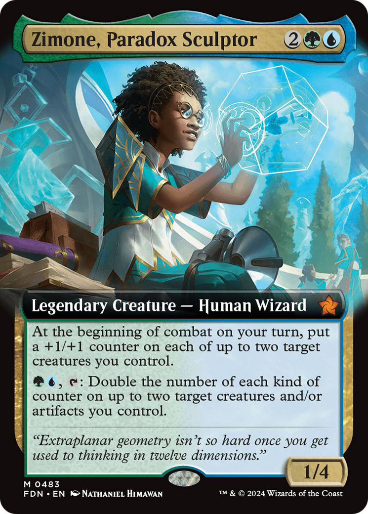 Zimone, Paradox Sculptor (Extended Art) [Foundations] | Tacoma Games