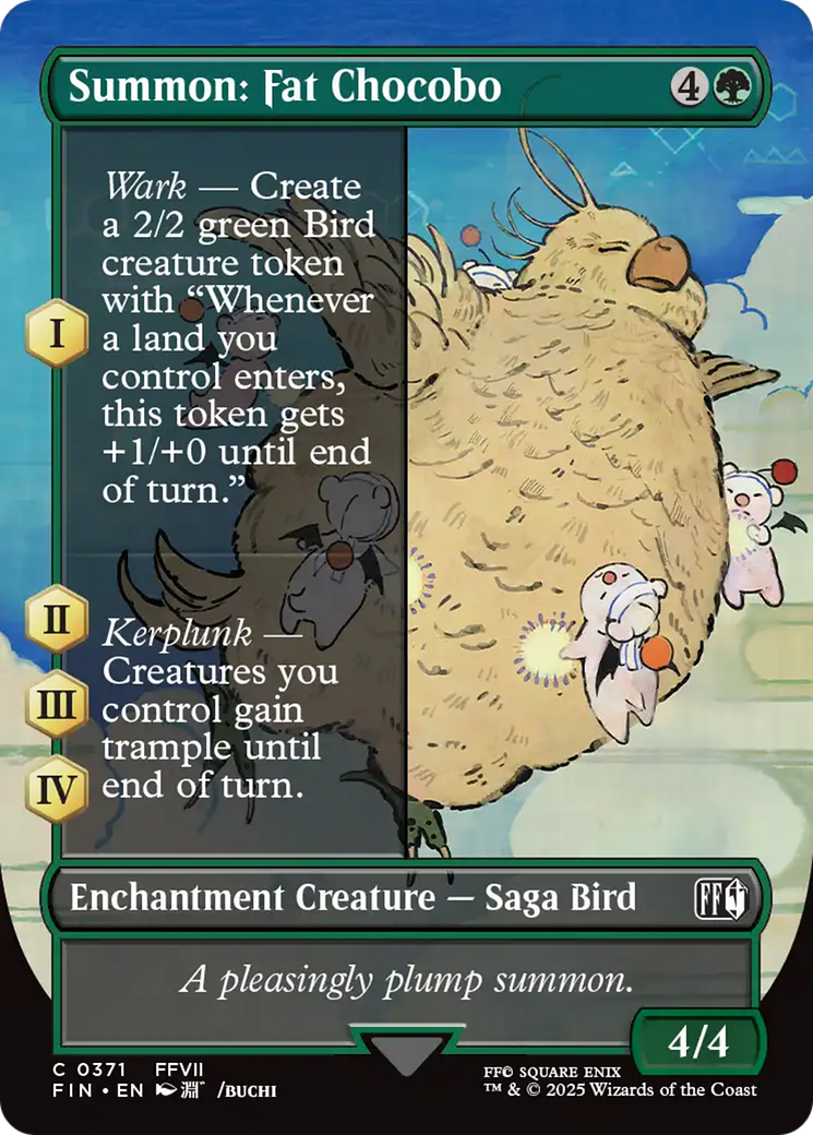 Summon: Fat Chocobo (Borderless) [FINAL FANTASY] | Tacoma Games