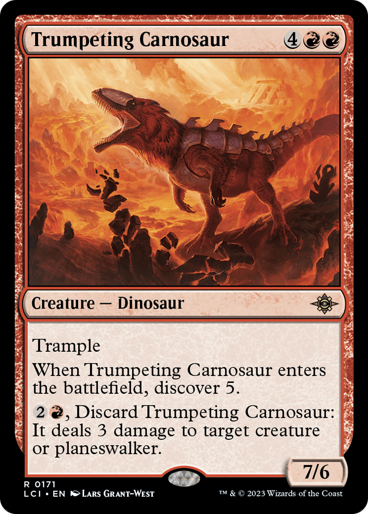 Trumpeting Carnosaur [The Lost Caverns of Ixalan] | Tacoma Games