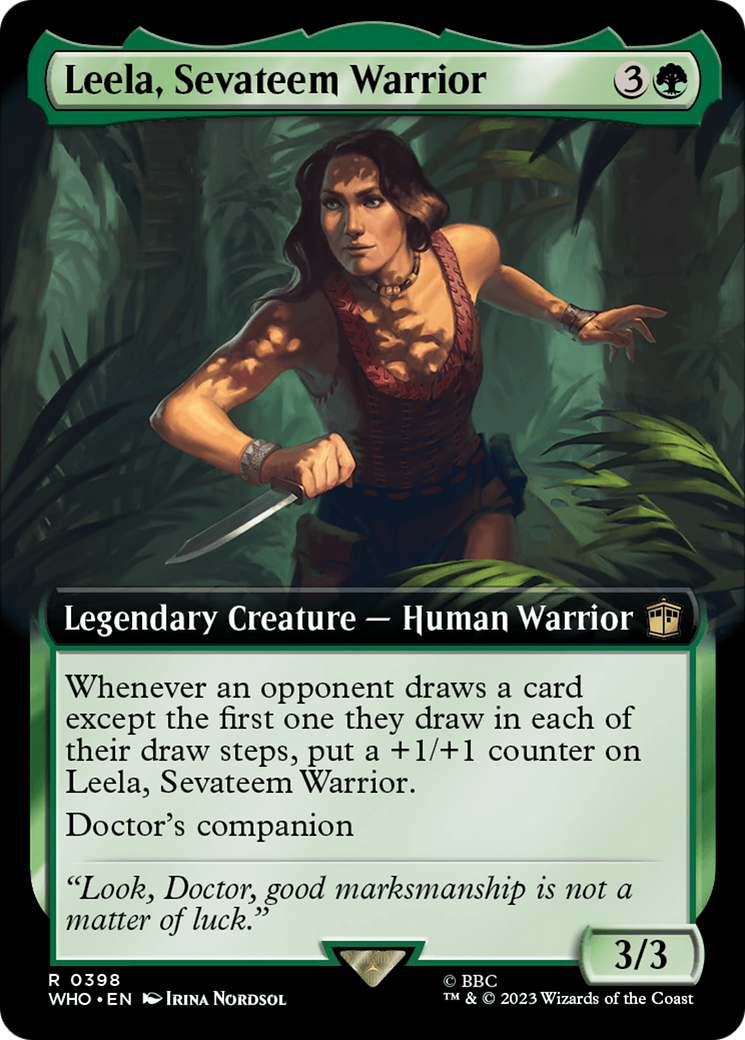 Leela, Sevateem Warrior (Extended Art) [Doctor Who] | Tacoma Games