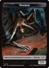 Horror // Manifest Double-Sided Token [Duskmourn: House of Horror Tokens] | Tacoma Games