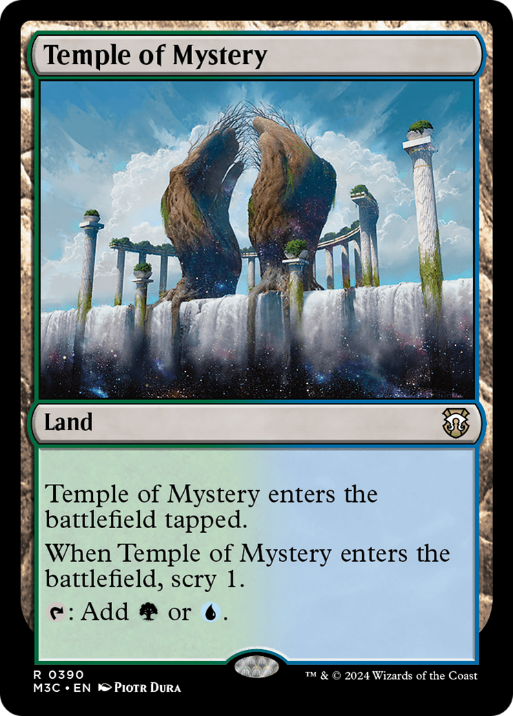 Temple of Mystery (Ripple Foil) [Modern Horizons 3 Commander] | Tacoma Games