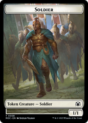 Vampire Knight // Soldier Double-Sided Token [March of the Machine Commander Tokens] | Tacoma Games
