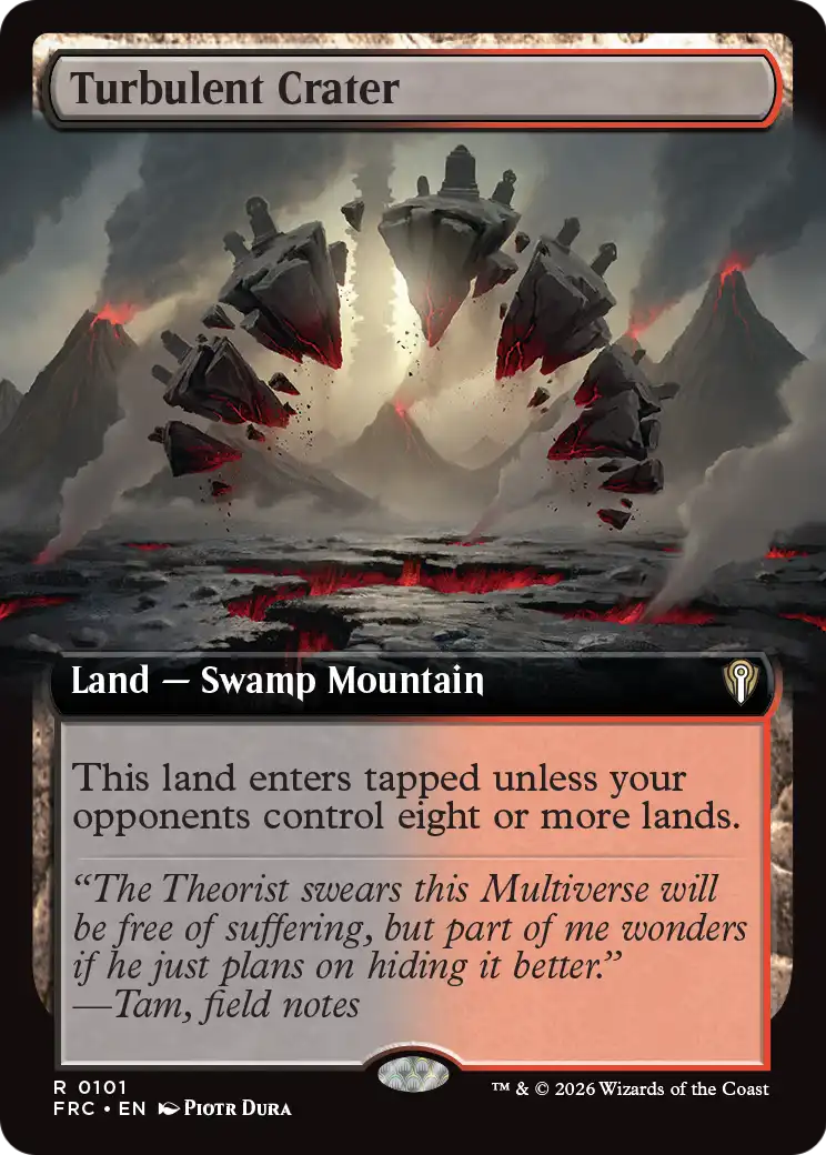 Turbulent Crater (Extended Art) [Reality Fracture Commander] | Tacoma Games