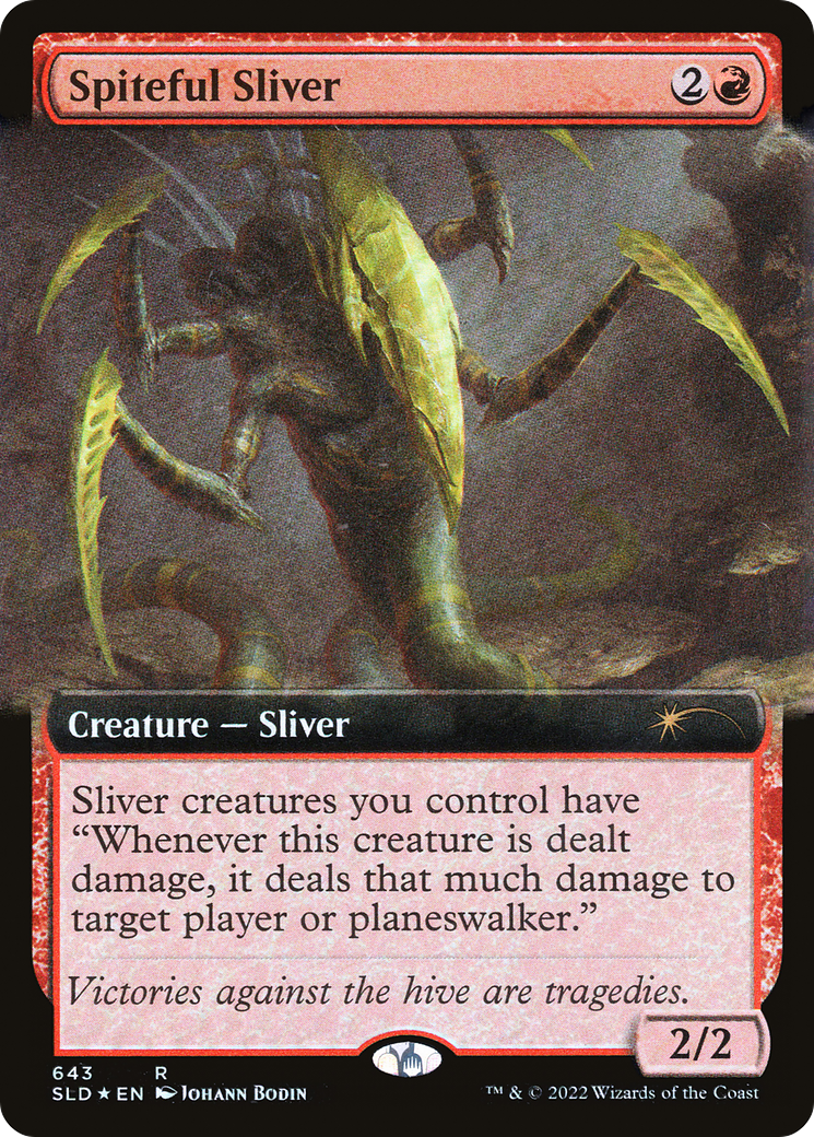 Spiteful Sliver (Extended Art) [Secret Lair Drop Promos] | Tacoma Games