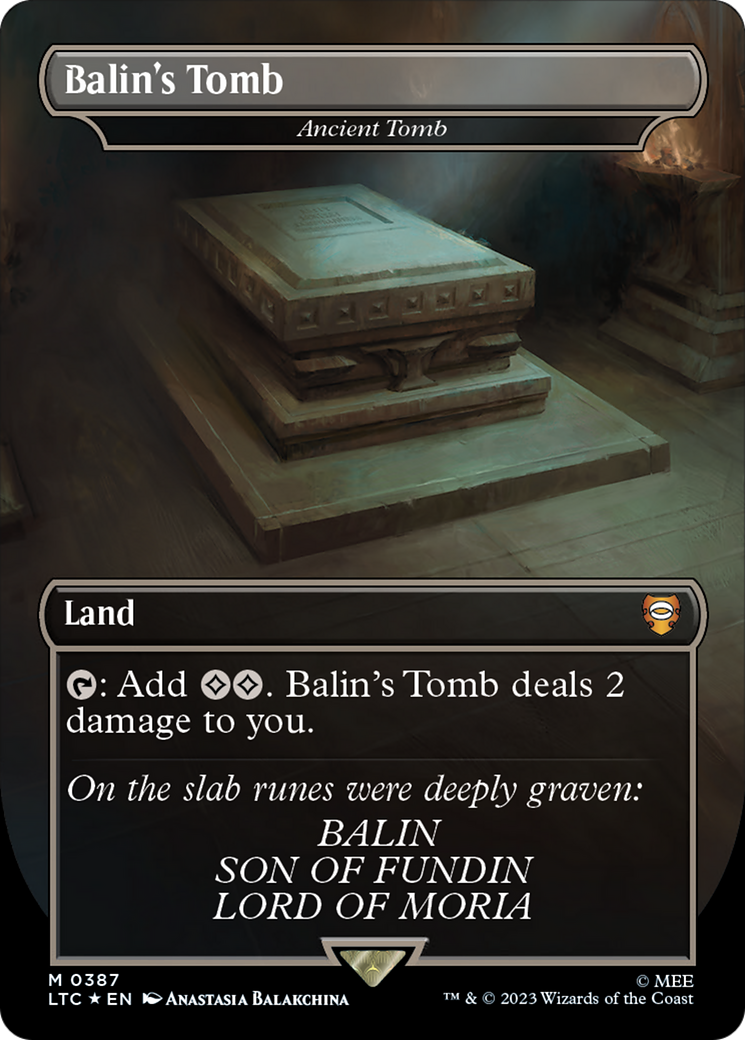 Balin's Tomb - Ancient Tomb (Surge Foil Realms and Relics) [The Lord of the Rings: Tales of Middle-Earth Commander] | Tacoma Games